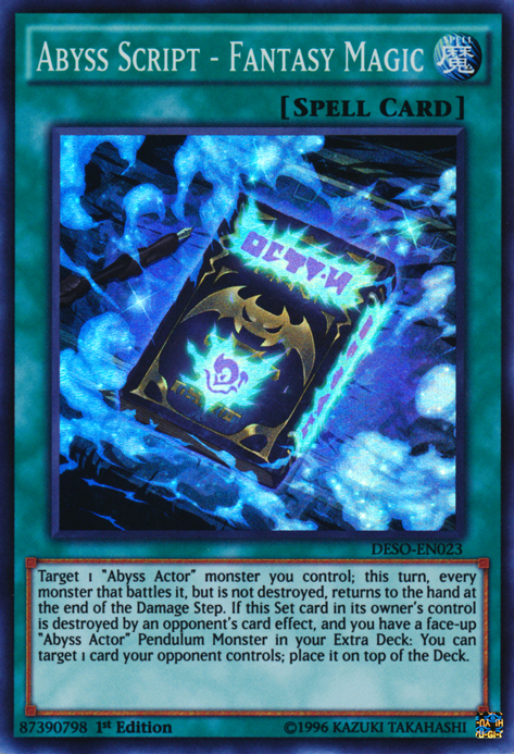 Abyss Script - Fantasy Magic [DESO-EN023] Super Rare 