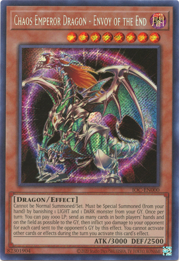 Chaos Emperor Dragon - Envoy of the End (25th Anniversary) [IOC-EN000] Secret Rare 