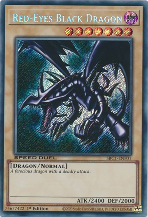 Red-Eyes Black Dragon [SBC1-ENF01] Secret Rare 