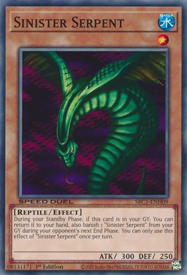 Sinister Serpent [SBC1-ENH09] Common 