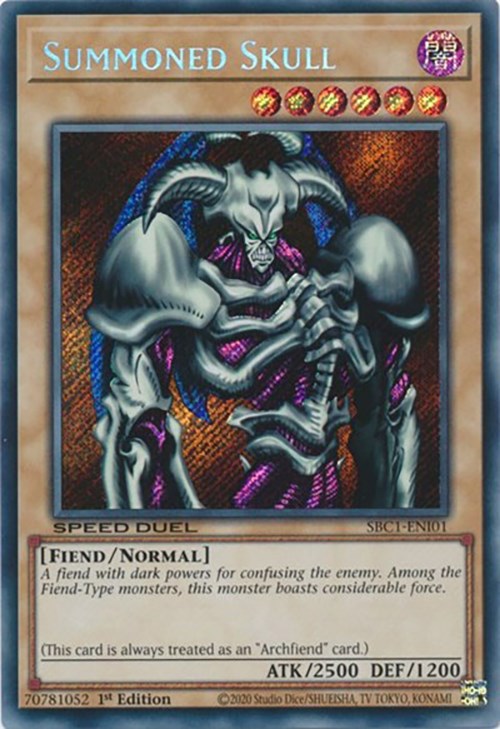Summoned Skull [SBC1-ENI01] Secret Rare 