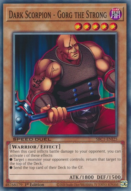 Dark Scorpion - Gorg the Strong [SBC1-ENI25] Common 