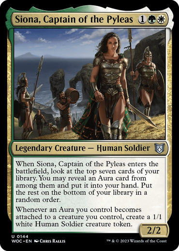 Siona, Captain of the Pyleas [Wilds of Eldraine Commander] 