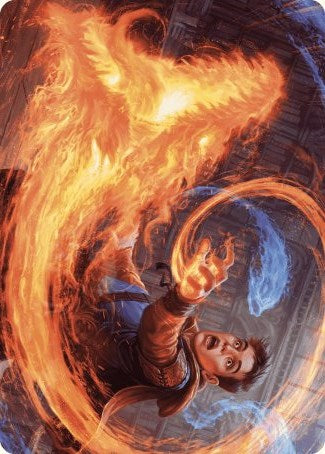 Frantic Firebolt Art Card [Wilds of Eldraine Art Series] 