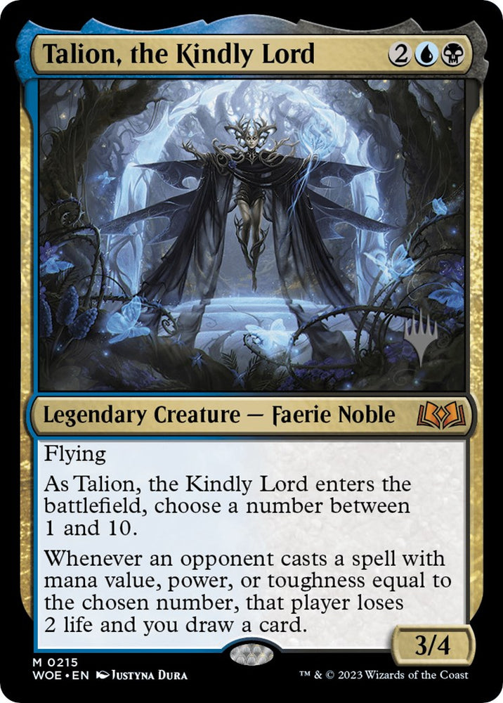 Talion, the Kindly Lord (Promo Pack) [Wilds of Eldraine Promos] 