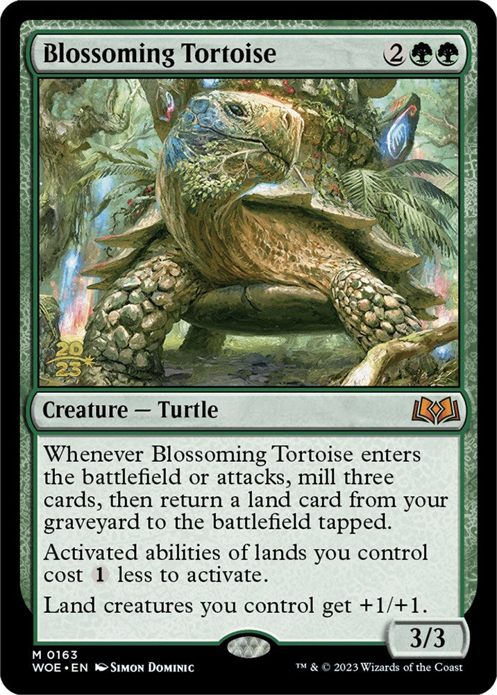 Blossoming Tortoise [Wilds of Eldraine Prerelease Promos] 