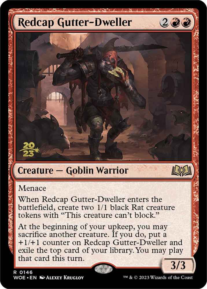 Redcap Gutter-Dweller [Wilds of Eldraine Prerelease Promos] 