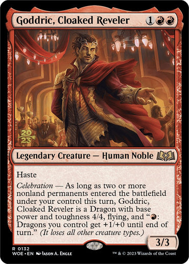 Goddric, Cloaked Reveler [Wilds of Eldraine Prerelease Promos] 