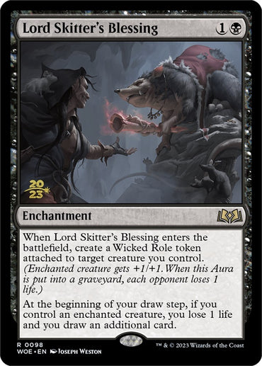 Lord Skitter's Blessing [Wilds of Eldraine Prerelease Promos] 