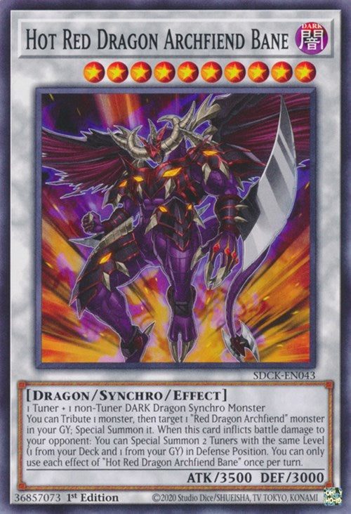 Hot Red Dragon Archfiend Bane [SDCK-EN043] Common 