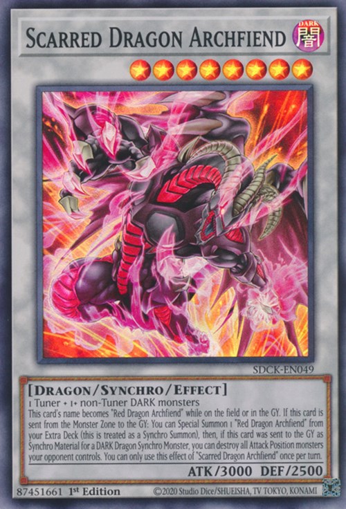 Scarred Dragon Archfiend [SDCK-EN049] Super Rare 