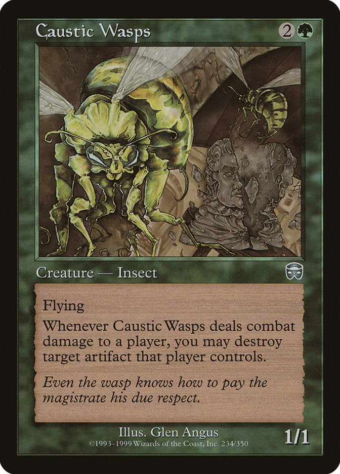 Caustic Wasps [Mercadian Masques] 