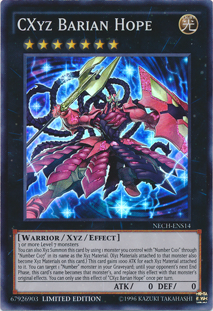 CXyz Barian Hope (SE) [NECH-ENS14] Super Rare 