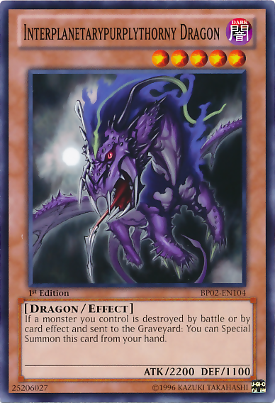 Interplanetarypurplythorny Dragon [BP02-EN104] Common 