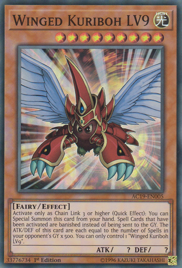 Winged Kuriboh LV9 [AC19-EN005] Super Rare 