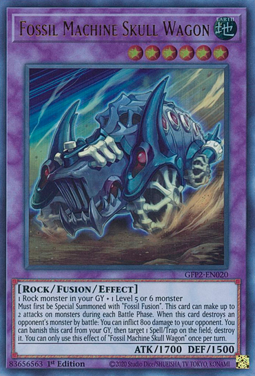 Fossil Machine Skull Wagon [GFP2-EN020] Ultra Rare 