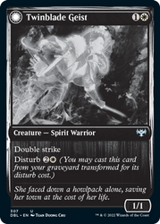 Twinblade Geist // Twinblade Invocation [Innistrad: Double Feature] 