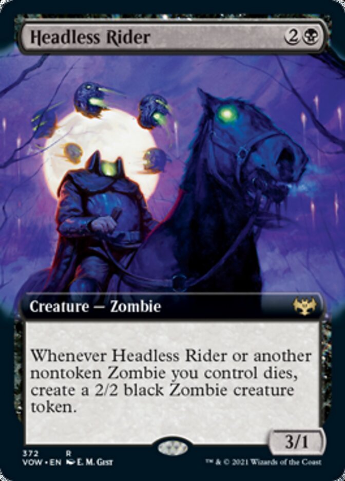 Headless Rider (Extended Art) [Innistrad: Crimson Vow] 