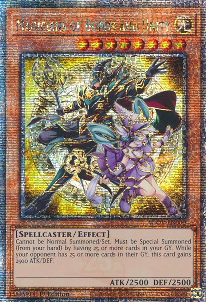 Magicians of Bonds and Unity (Quarter Century Secret Rare) [AGOV-EN000] Quarter Century Secret Rare 