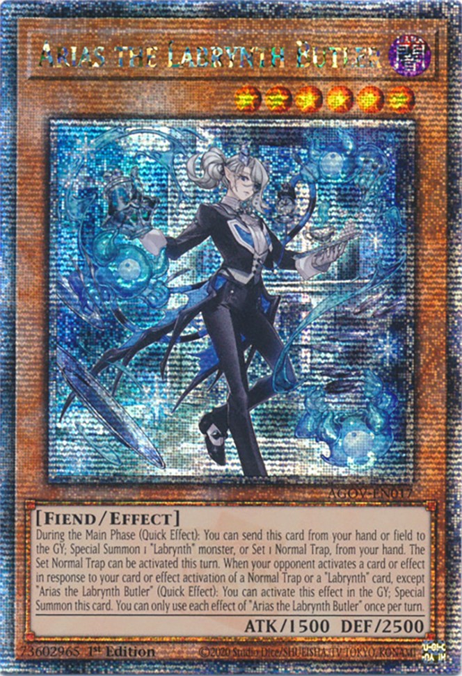 Arias the Labrynth Butler (Quarter Century Secret Rare) [AGOV-EN017] Quarter Century Secret Rare 