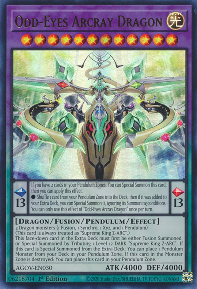 Odd-Eyes Arcray Dragon [AGOV-EN030] Ultra Rare 