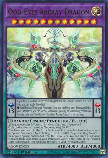 Odd-Eyes Arcray Dragon [AGOV-EN030] Ultra Rare 