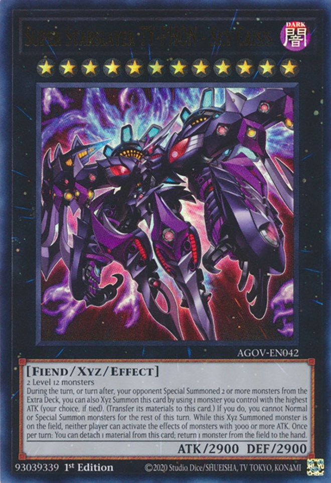 Super Starslayer TY-PHON - Sky Crisis [AGOV-EN042] Ultra Rare 