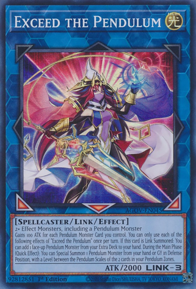 Exceed the Pendulum [AGOV-EN045] Super Rare 