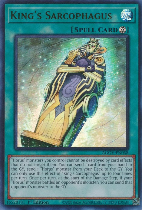 King's Sarcophagus [AGOV-EN058] Ultra Rare 
