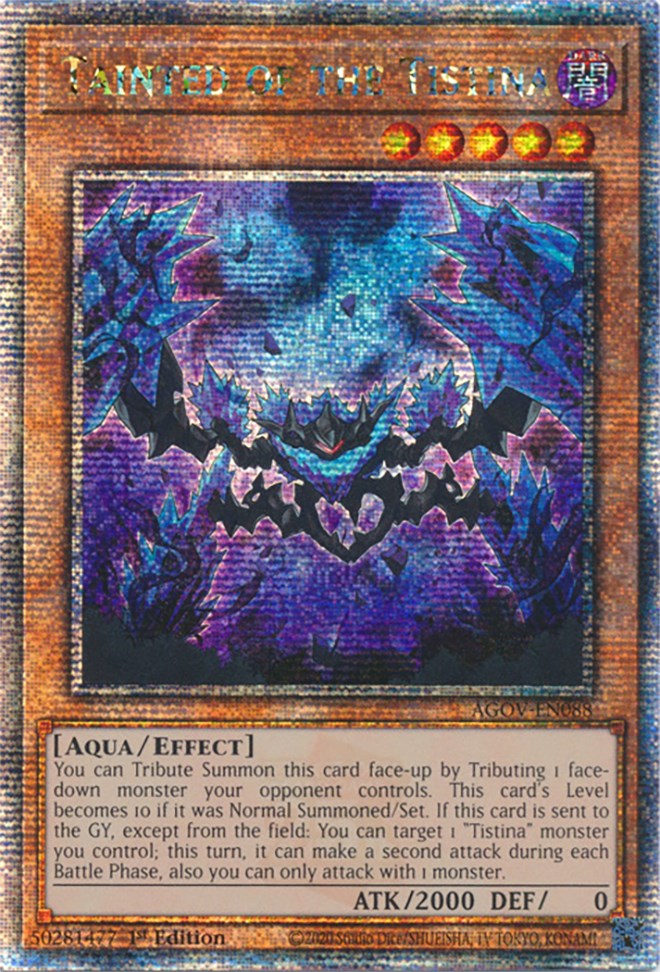 Tainted of the Tistina (Quarter Century Secret Rare) [AGOV-EN088] Quarter Century Secret Rare 