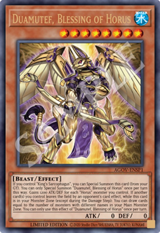 Duamutef, Blessing of Horus (AGOV-ENSP1) [AGOV-ENSP1] Ultra Rare 
