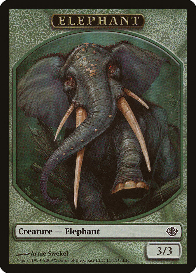 Elephant Token [Duel Decks: Garruk vs. Liliana Tokens] 