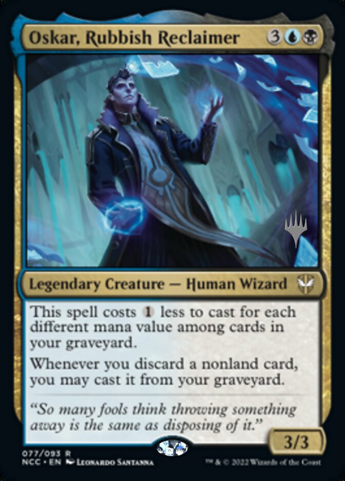 Oskar, Rubbish Reclaimer (Promo Pack) [Streets of New Capenna Commander Promos] 