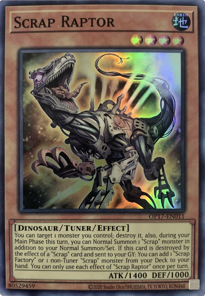 Scrap Raptor [OP17-EN011] Super Rare 