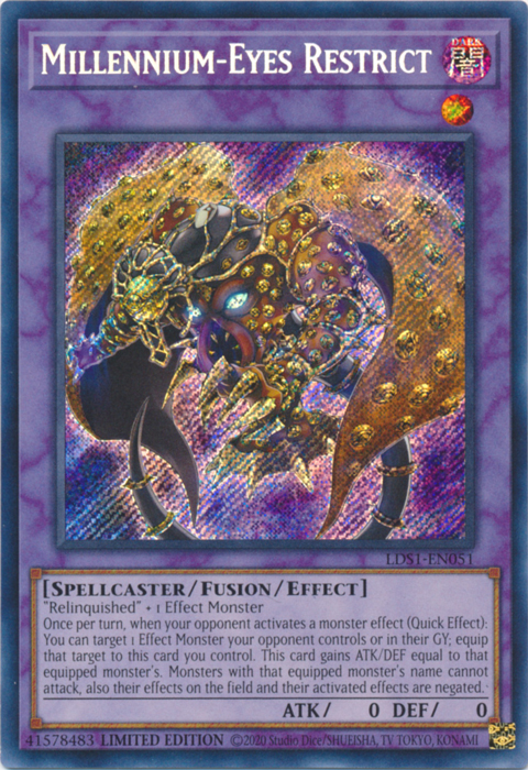 Millennium-Eyes Restrict [LDS1-EN051] Secret Rare 