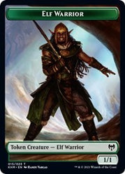 Elf Warrior // Tibalt, Cosmic Impostor Emblem Double-Sided Token [Kaldheim Tokens] 