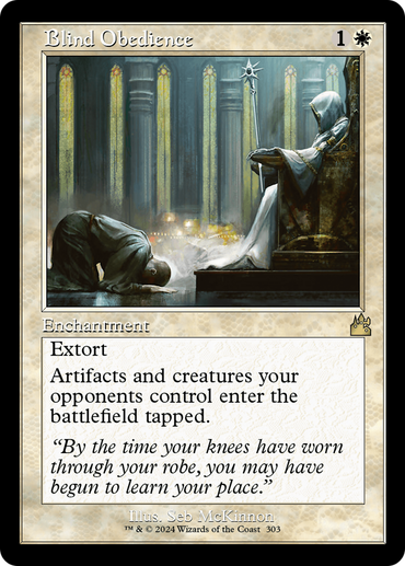 Blind Obedience (Retro Frame) [Ravnica Remastered] 