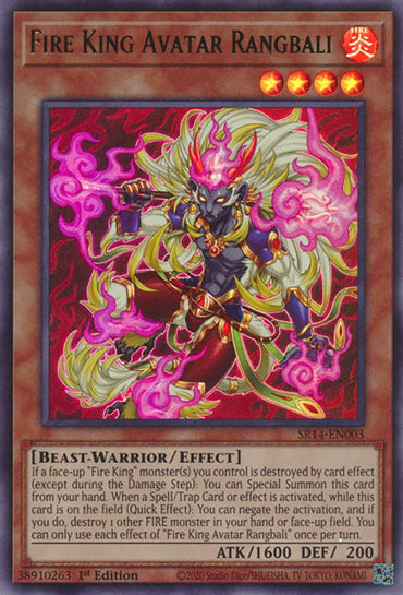 Fire King Avatar Rangbali [SR14-EN003] Ultra Rare 