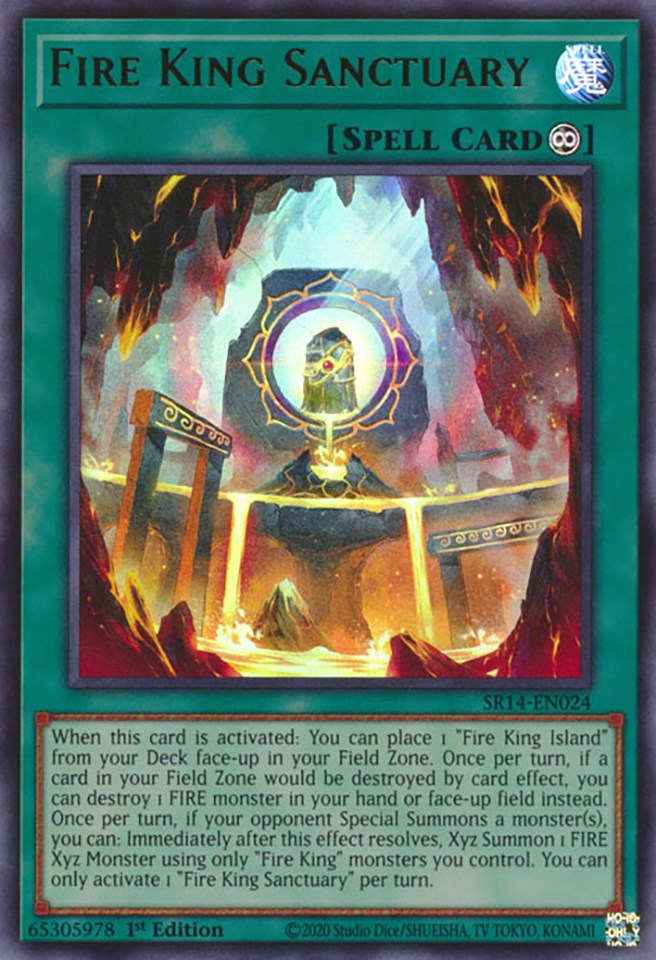 Fire King Sanctuary [SR14-EN024] Ultra Rare 