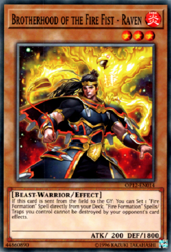 Brotherhood of the Fire Fist - Raven [OP12-EN014] Common 