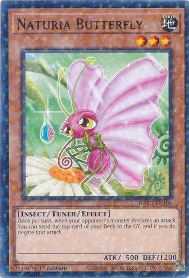Naturia Butterfly (Duel Terminal) [HAC1-EN108] Common 