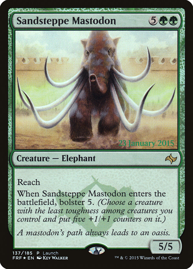 Sandsteppe Mastodon (Launch) [Fate Reforged Prerelease Promos] 