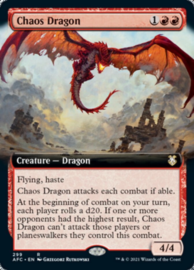 Chaos Dragon (Extended Art) [Dungeons &amp; Dragons: Adventures in the Forgotten Realms Commander] 