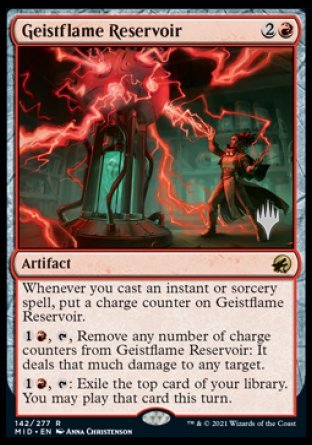 Geistflame Reservoir (Promo Pack) [Innistrad: Midnight Hunt Promos] 