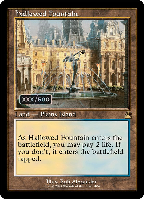 Hallowed Fountain (Retro) (Serialized) [Ravnica Remastered] 