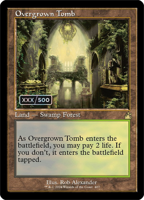 Overgrown Tomb (Retro) (Serialized) [Ravnica Remastered] 