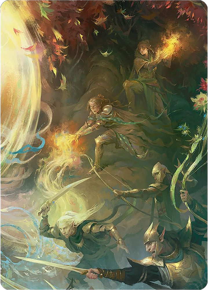 Rally the Galadhrim Art Card [The Lord of the Rings: Tales of Middle-earth Art Series] 