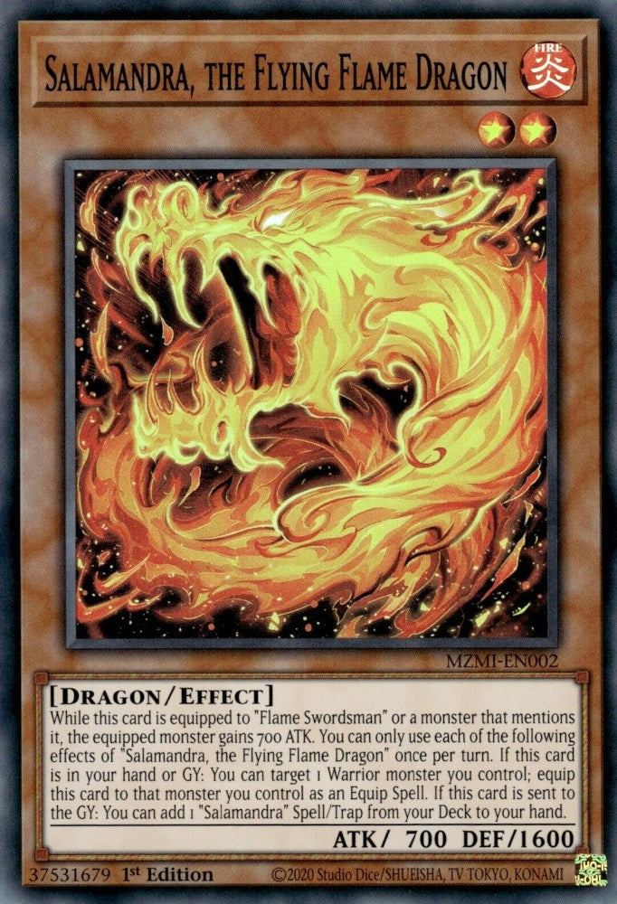 Salamandra, the Flying Flame Dragon [MZMI-EN002] Super Rare 