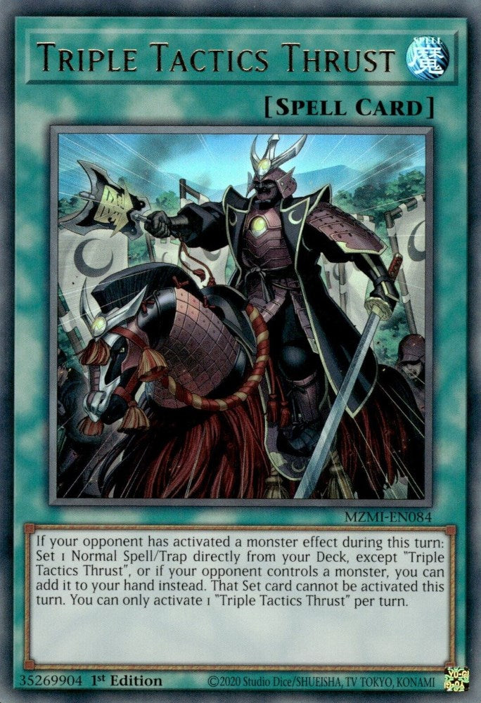 Triple Tactics Thrust [MZMI-EN084] Ultra Rare 