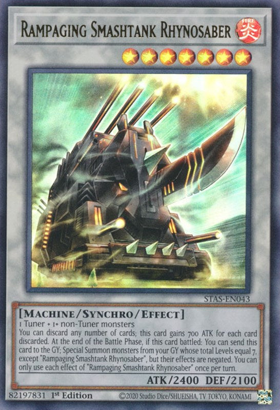 Rampaging Smashtank Rhynosaber [STAS-EN043] Ultra Rare 